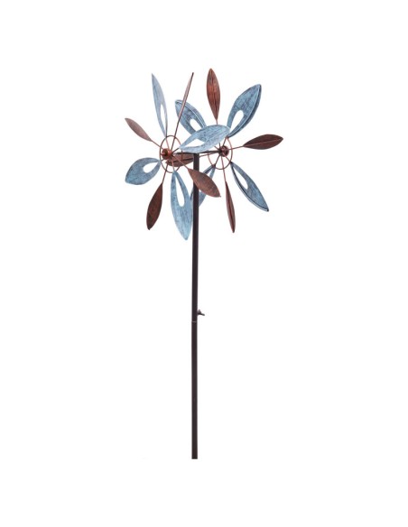 Girouette Metal Fleurs Duo