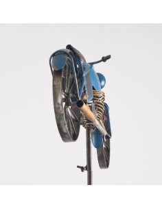 Eolienne Métal Moto bleue 2